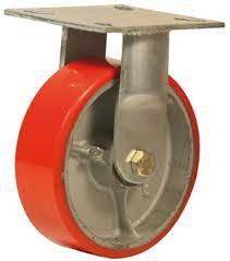 RUEDA HIERRO 200MM BASE FIJA