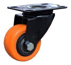 RUEDA POLIURETANO 40MM BASE GIRATORIA