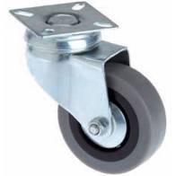 RUEDA PVC GRIS 50MM GIRATORIA