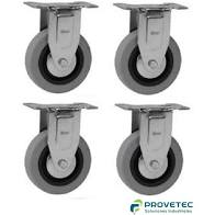 RUEDA PVC GRIS 50MM FIJA