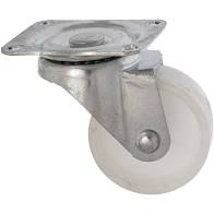 RUEDA PP BLANCO GIRATORIA 30 MM