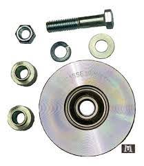 RUEDA PORTON ACERO V 82 MM 1 RULEMAN