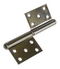 BISAGRA 5 AGUJEROS REFORZADA ZINCADA