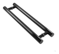 MANIJON ACERO INOXIDABLE NEGRO DOBLE 38MMX40CM