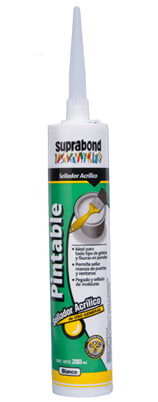 SILICONA SUPRABOND BLANCO ACRILICO PINTABLE