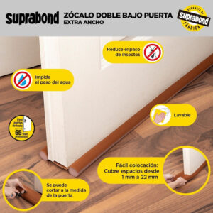 ZOCALO SUPRABOND DOBLE 95CM MARRON