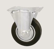 RUEDA GOMA NEGRA CORRUGADA 250MM SIN BASE