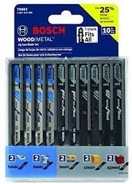 HOJA BOSCH CALADORA SET X10UNIDADES SURTIDAS
