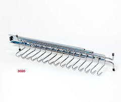 CORBATERO CROMO PARA 15 CORBATAS