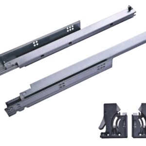 CORREDERA GUIA OCULTA 35CM CIERRE SUAVE GALVANIZADO