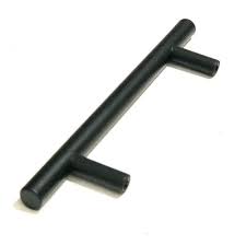 MANIJA BARRAL ACERO INOX NEGRO 96MM X 10MM