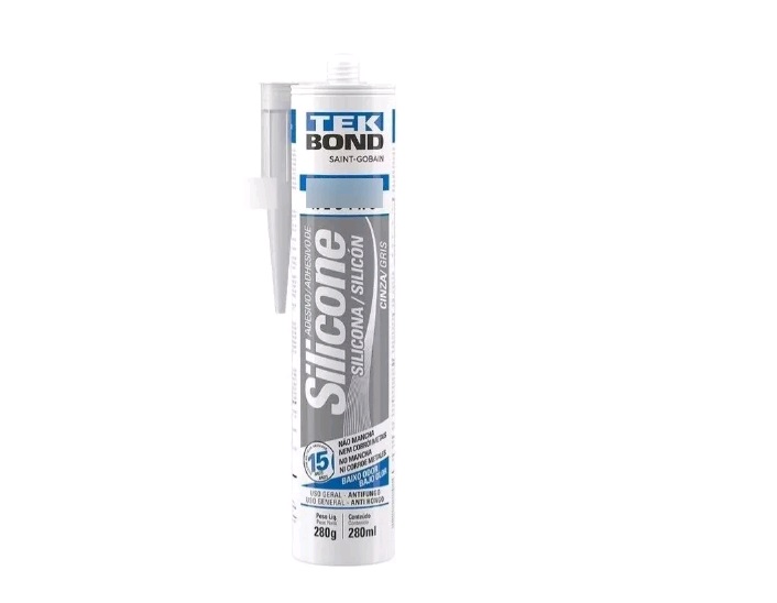 SILICONA TEK BOND GRIS ACETICA 280GR